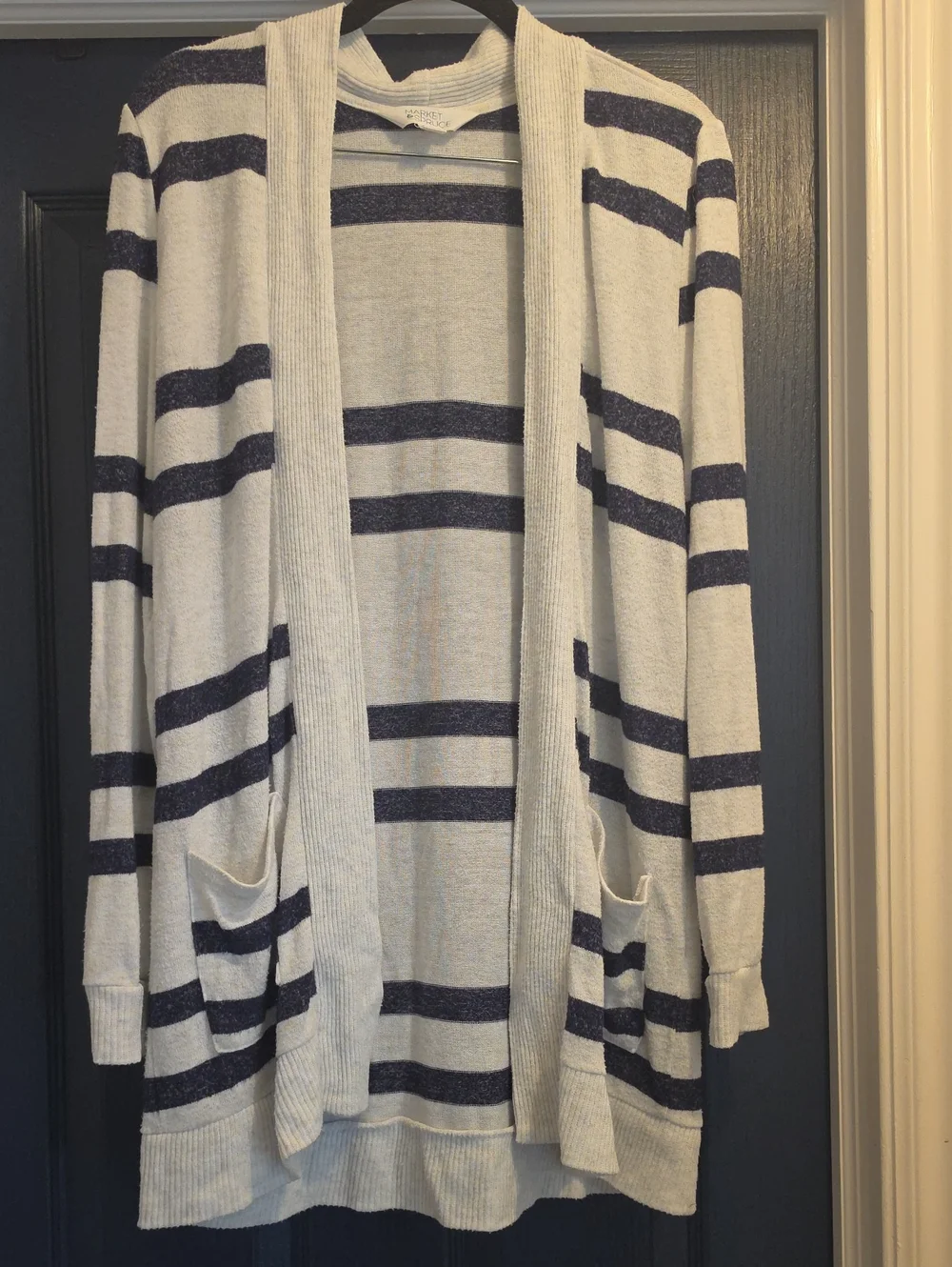 Market & Spruce Cream Knit Sweater Top